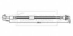 Borg & Beck - BRAKE HOSE - BBH8874 - Fits: Qashqai II J11 2013-,Kadjar HA,HL 2015-