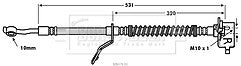 Borg & Beck - BRAKE HOSE - BBH7630 - Fits: Kia Venga 09-