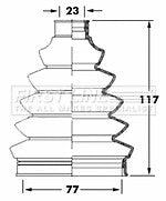 First Line - CV JOINT BOOT KIT - FCB6068 - Fits: Citroen, Vauxhall