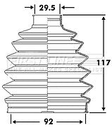 First Line - CV JOINT BOOT KIT - FCB6107 - Fits: Renault Laguna III 2.0i