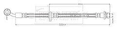 Borg & Beck - BRAKE HOSE - BBH8925 - Fits: HR-V 08/15-
