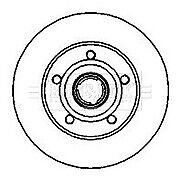 Borg & Beck - BRAKE DISC SINGLE - BBD5937S - Fits: Audi A4, A4 Avant rear 94-