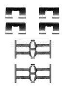 Borg & Beck - FITTING KIT - PADS - BBK1490 - Fits: Honda CR-V 02-06