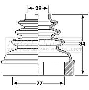 First Line - CV JOINT BOOT KIT - FCB6192 - Fits: PSA 308, C5