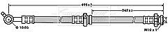 Borg & Beck - BRAKE HOSE - BBH7161 - Fits: Nissan X-Trail 01-