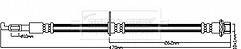 Borg & Beck - BRAKE HOSE - BBH8458 - Fits: Toyota Previa 05/03-01/06