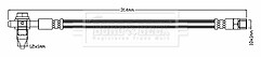 Borg & Beck - BRAKE HOSE - BBH8804 - Fits: A8 (1994-2002) 4D2,4D8