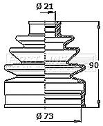 First Line - CV JOINT BOOT KIT - FCB6336 - Fits: Mazda 323