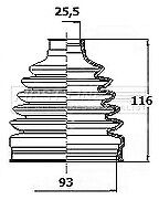First Line - CV JOINT BOOT KIT - FCB6135 - Fits: VW Golf VI