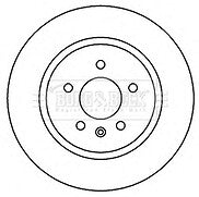Borg & Beck - BRAKE DISC PAIR - BBD5262 - Fits: GM Zafira (P12) 10/11-
