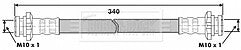 Borg & Beck - BRAKE HOSE - BBH6823 - Fits: Nissan 200SX,Almera I (N15)