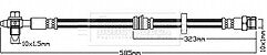 Borg & Beck - BRAKE HOSE - BBH8101 - Fits: VAG Alhambra, Sharan 08/10-