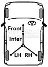 First Line - BRAKE CABLE - CENTRE - FKB3385 - Fits: Merc.Viano,Vito 3200mm 9/03-