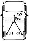 First Line - BRAKE CABLE LH & RH - FKB3740 - Fits: Ren.Master 3500(RWD)Twin 4/10-