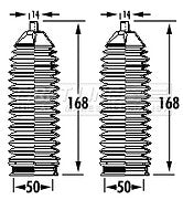 First Line - STEERING GAITER KIT - FSG3393 - Fits: Nissan Qashqai 06-