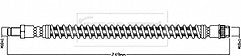 Borg & Beck - BRAKE HOSE - BBH8480 - Fits: GM Vivaro 08/06-