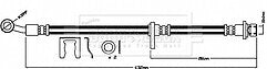 Borg & Beck - BRAKE HOSE - BBH8399 - Fits: Honda CR-V IV (RE) 10/12-
