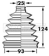 First Line - CV JOINT BOOT KIT - FCB6124 - Fits: Honda Accord VIII 03-