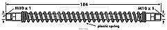 Borg & Beck - BRAKE HOSE - BBH7908 - Fits: VW Transporter T4 2.5TDI,2.8