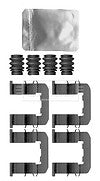 Borg & Beck - FITTING KIT - PADS - BBK1597 - Fits: Hyundai i20 exc 1.2 08/08-