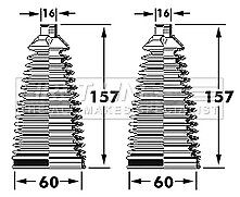 First Line - STEERING GAITER KIT - FSG3394 - Fits: Toyota Avensis (T27) 08-