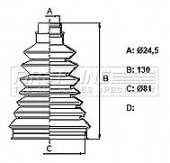 First Line - CV JOINT BOOT KIT - FCB6337 - Fits: Nissan Kubistar