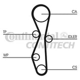 ContiTech - TIMING BELT KIT - CT1140K1 - Fits: Citroen C4 2.0 HDI