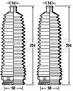 First Line - STEERING GAITER KIT - FSG3384 - Fits: Volvo S60, S80, V70, XC70