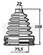 First Line - CV JOINT BOOT KIT - FCB6410 - Fits: Ford Transit 2.2