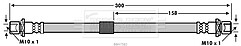 Borg & Beck - BRAKE HOSE - BBH7582 - Fits: Daihatsu Terios 05/06-