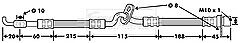 Borg & Beck - BRAKE HOSE - BBH7480 - Fits: Mazda 6 (GG,GY) 1.8 02-07
