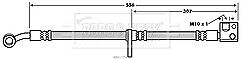 Borg & Beck - BRAKE HOSE - BBH7754 - Fits: Honda Civic VIII 2.0 (FN,FK)