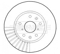 Borg & Beck - BRAKE DISC PAIR - BBD4614 - Fits: Fiat Sedici 06-