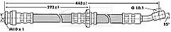 Borg & Beck - BRAKE HOSE - BBH6824 - Fits: GM Agila,Subar Justy,Suz Ignis