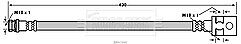 Borg & Beck - BRAKE HOSE - BBH7690 - Fits: Ford Ranger,Mazda B,BT-50
