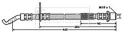 Borg & Beck - BRAKE HOSE - BBH7329 - Fits: Daihat Copen,Cuore,Sirion,YRV