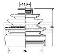 First Line - CV JOINT BOOT KIT - FCB6294 - Fits: Honda Civic V