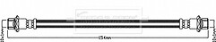 Borg & Beck - BRAKE HOSE - BBH7938 - Fits: Toyota Auris,Corolla,Verso