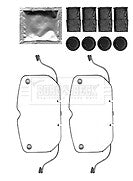 Borg & Beck - FITTING KIT - PADS - BBK1550 - Fits: BMW X5,X6 (E70,71) 07/07-3/10