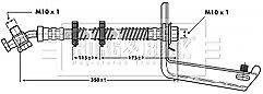 Borg & Beck - BRAKE HOSE - BBH6805 - Fits: Land Rover Discovery 99-