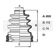 First Line - CV JOINT BOOT KIT - FCB6354 - Fits: Mazda RX8