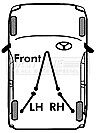 First Line - BRAKE CABLE - FRONT - FKB2675 - Fits: Vauxhall Astra (drum) 2004-