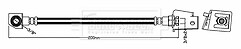 Borg & Beck - BRAKE HOSE - BBH7627 - Fits: Jeep Grand Cherokee 99-04