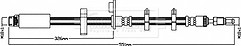 Borg & Beck - BRAKE HOSE - BBH8536 - Fits: PSA C8, 807 04/10-