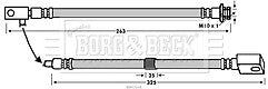 Borg & Beck - BRAKE HOSE - BBH7648 - Fits: Nissan 350Z 03-09