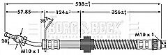 Borg & Beck - BRAKE HOSE - BBH7131 - Fits: Niss Interstar,GM Movano