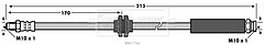 Borg & Beck - BRAKE HOSE - BBH7766 - Fits: PSA Boxer,Fiat Ducato 07/06-