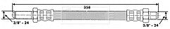 Borg & Beck - BRAKE HOSE - BBH6525 - Fits: MGB GT,Midget,Sprite