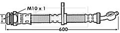 Borg & Beck - BRAKE HOSE - BBH7245 - Fits: Toyota Rav-4 00-