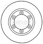 Borg & Beck - BRAKE DISC PAIR - BBD5290 - Fits: M'bishi Canter 3.0DT(FB83B)05-